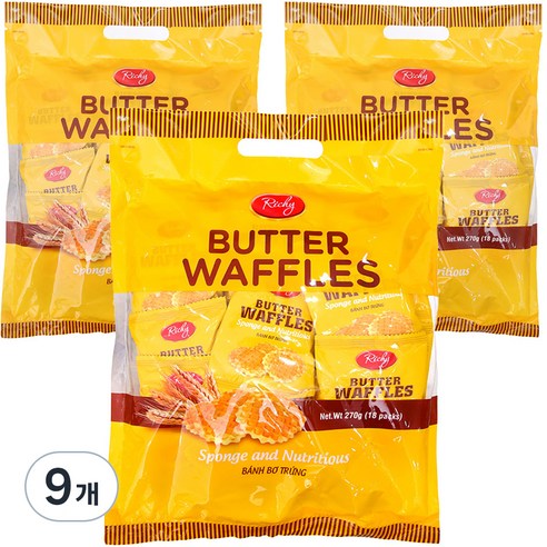 리치 에그버터 와플 18p, 270g, 9개