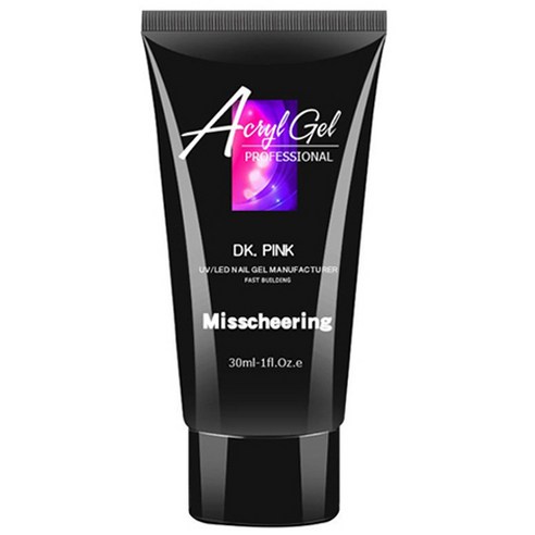 스위스녹스 셀프 인조 손톱 연장 베이직 폴리젤 30ml, 08번 다크 핑크, 1개