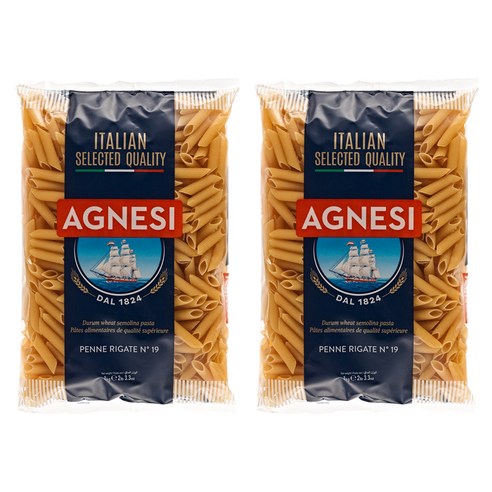 아그네시 리가테 펜네 N.19, 1kg, 2개