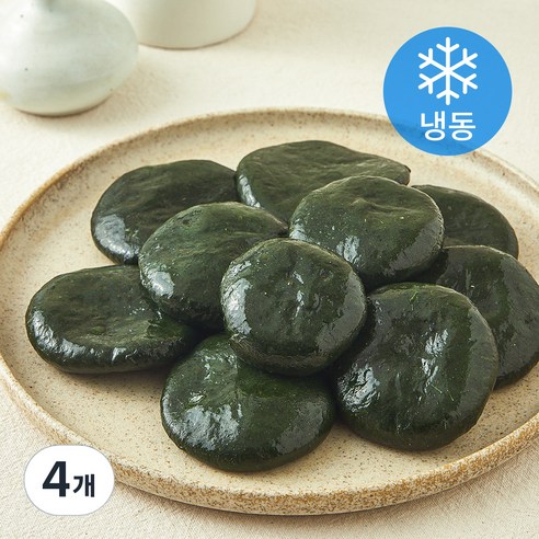 시루조아 우리쌀 쑥향 가득 쑥개떡 (냉동), 500g, 4개