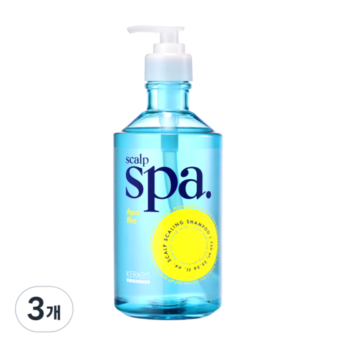 케라시스 두피스파 샴푸 아쿠아블루, 3개, 750ml