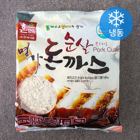 돈까스  한맥 순살 돈까스 5개입 (냉동), 750g, 1개