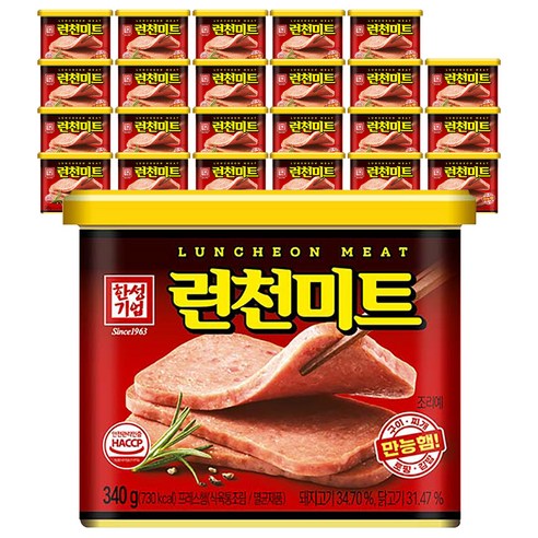 한성기업 런천미트 통조림, 340g, 24개