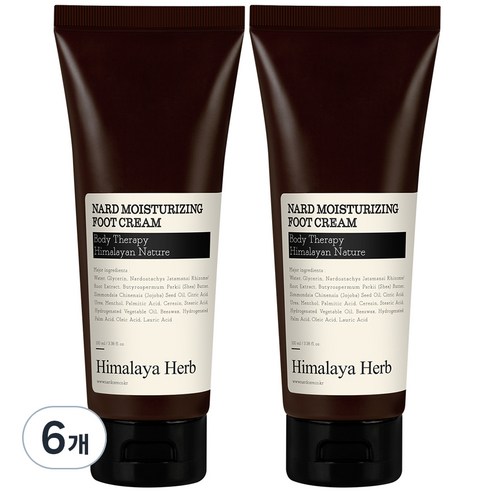 나드 고보습 각질 케어 풋크림, 6개, 100ml, 1개입