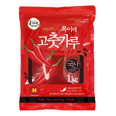 복이네먹거리 국산 고춧가루 보통맛 반찬용, 1kg, 1개