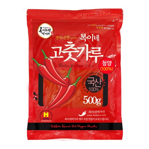 복이네먹거리 국산청양 고춧가루 아주매운맛 떡볶이소스용, 500g, 1개