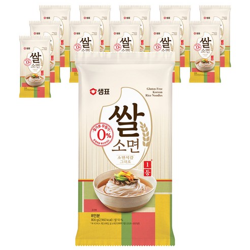 샘표 쌀 소면, 12개, 800g