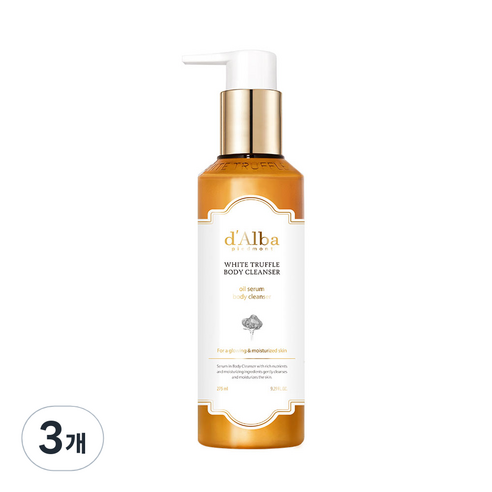 달바 화이트 트러플 오일 세럼 바디클렌저 플로럴향, 275ml, 3개