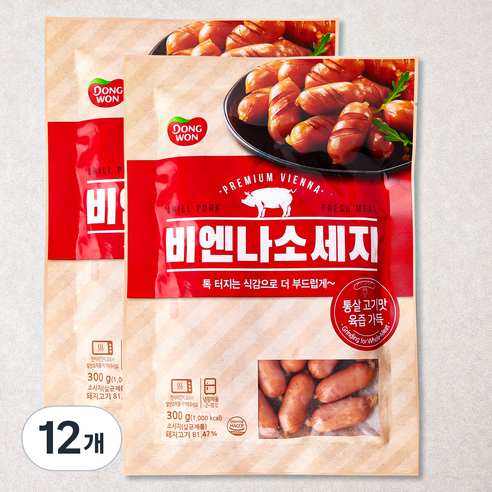 동원 비엔나 소시지, 300g, 12개