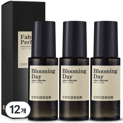 코코도르 룸 앤 패브릭 퍼퓸 섬유탈취제, 80ml, 12개, 블루밍 데이