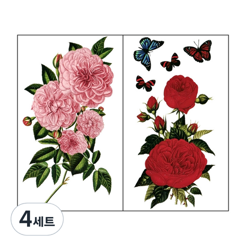 파티복닷컴 플라워타투 세트, YM-X271, YM-X272, 4세트