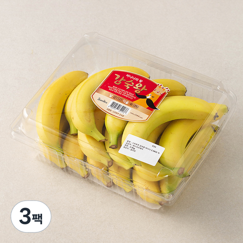 스미후루 감숙왕 바나나, 2.5kg, 3팩