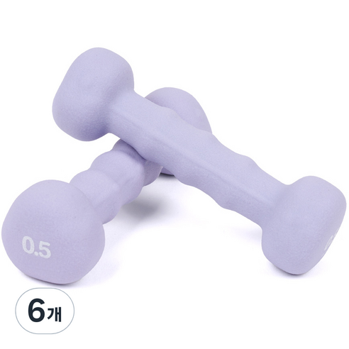 코멧 논슬립 삼각 아령, 0.5kg, 6개