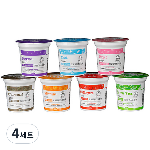 젤쿠어7 퍼펙트 모델링 마스크 컵팩 7종 1세트, 4세트