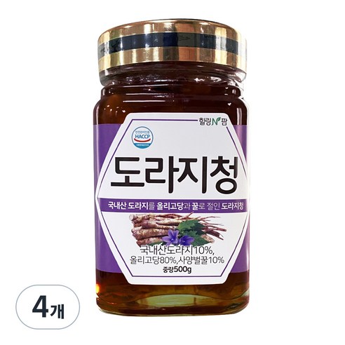 힐링앤팜 도라지청, 500g, 1개입, 4개