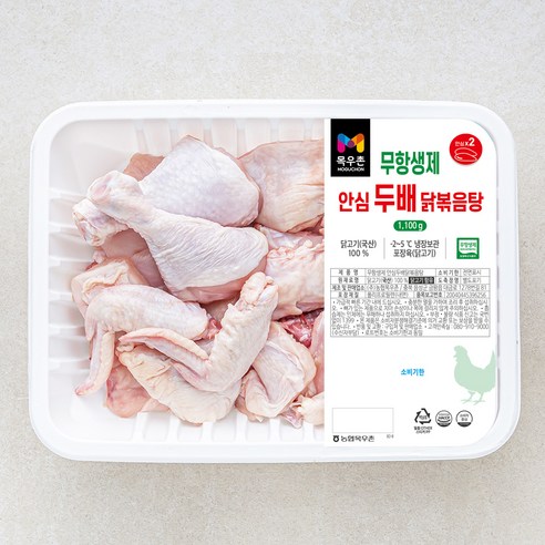목우촌 무항생제 안심 두배 닭볶음탕용 (냉장), 1.1kg, 1개