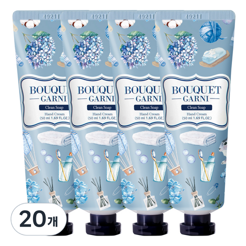부케가르니 핸드크림 클린솝, 50ml, 20개