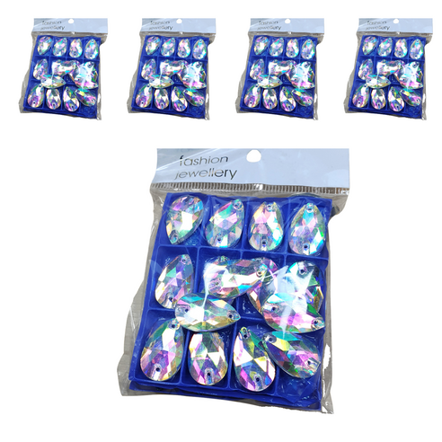 비즈라이프 쏘온스톤 물방울 22 x 13 mm 25p, 22*13mm  25개, 5개