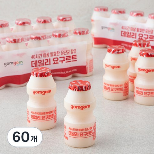 곰곰 데일리 요구르트, 65ml, 5개입, 12개