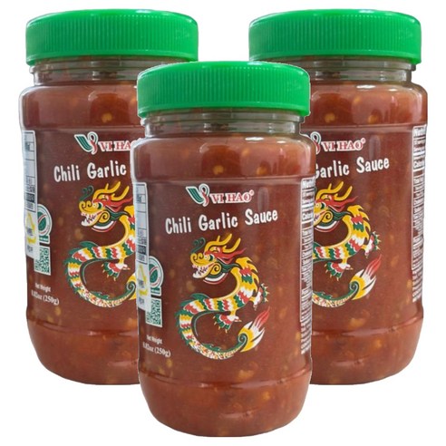 비하오 칠리 갈릭 삼발소스, 250g, 3개