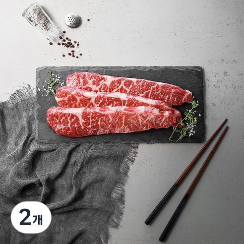 미트엔조이 미국산 프라임 살치살 구이용 (냉장), 400g, 2개