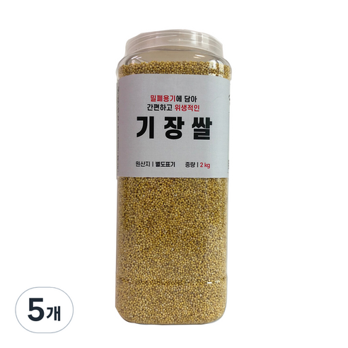 대한농산 통에담은 기장쌀, 2kg, 5개