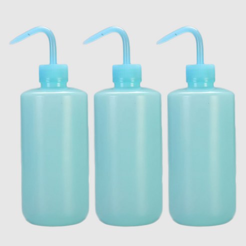 마다꾸미 세척 과학실험 코끼리병 물뿌리개 500ml, 3개, 블루, 블루, 블루
