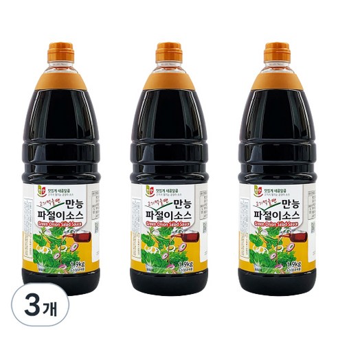 첫맛 만능 파절이 소스, 3개, 1.9kg