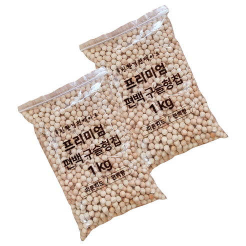 편백아트 프리미엄 편백 구슬형 칩, 2개, 1kg