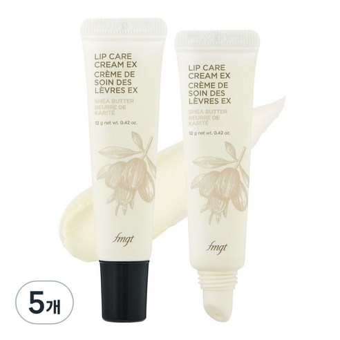 더페이스샵 립케어 크림, 01 시어버터, 12g, 5개