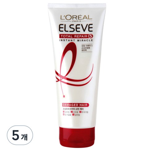 로레알파리 토탈리페어5 트리트먼트 헤어팩, 170ml, 5개