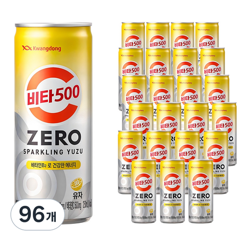 비타500 ZERO 스파클링 유자, 250ml, 96개