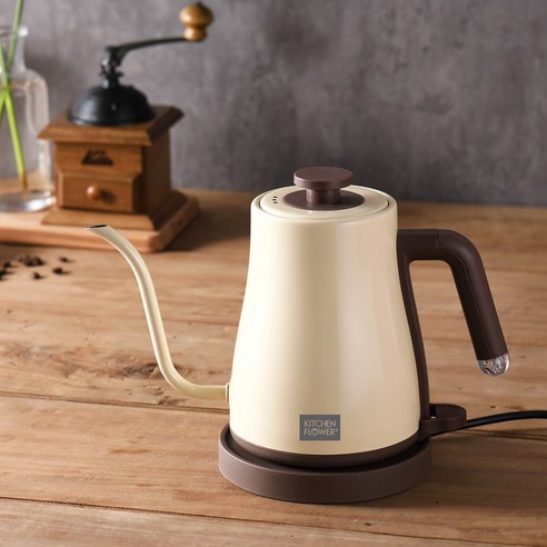 완벽한 드립 커피를 위한 키친플라워 뉴트로 전기 드립 주전자