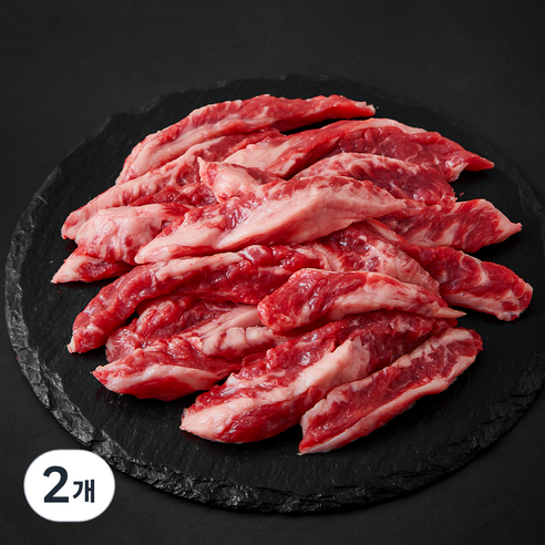 CAB인증 미국산 앵거스 갈비살 구이용 (냉장), 2개, 300g