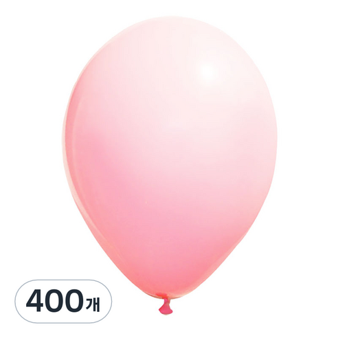 해피풍선 라운드 풍선, 일반 베이비핑크, 400개
