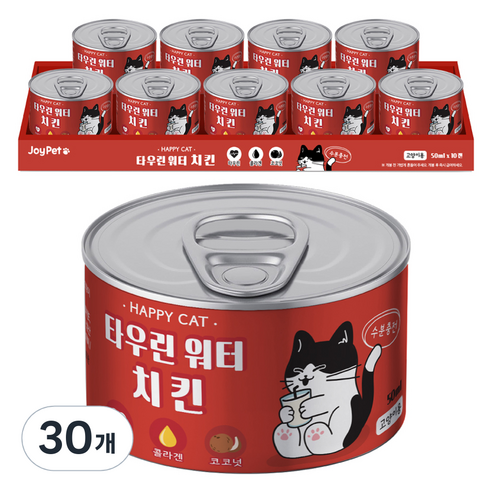 조이펫 고양이 타우린 워터 간식, 치킨, 50ml, 30개