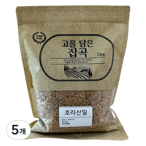 고을담은 튀르키예산 호라산밀, 1kg, 5개