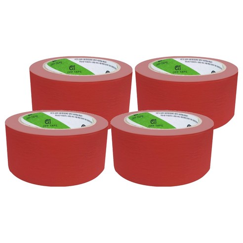 신흥테이프 마스킹 테이프 빨강 48mm x 40m, 4개