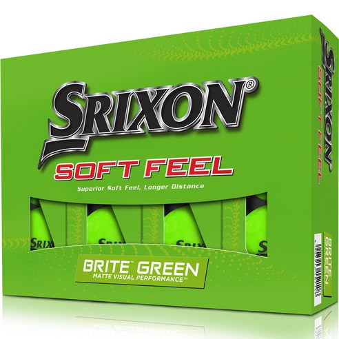 스릭슨 신형 소프트필 골프공 2피스 12p, Brite Green, 12개입, 2개