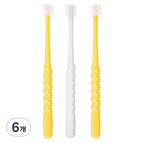 예꼬맘 360도 베이비용 칫솔 1단계, 랜덤 발송, 6개, 1개