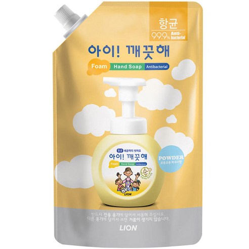 아이깨끗해 순 폼 핸드 솝 파우더향, 600ml, 1개