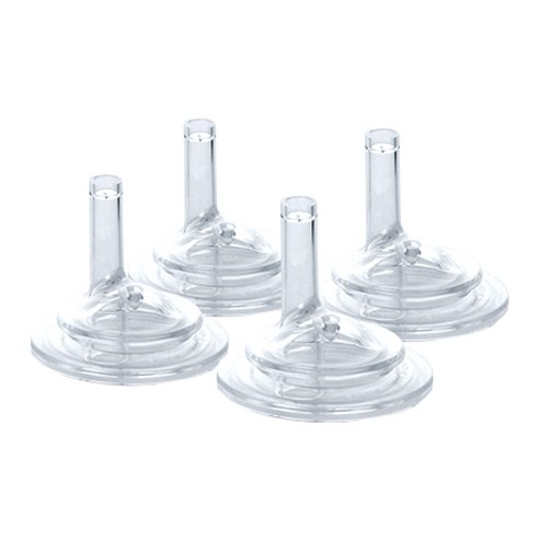  Gromimi silicone straw tap stage 2, transparent, 4 pieces