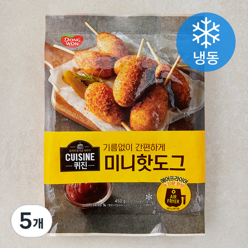 동원 퀴진 미니핫도그 (냉동), 450g, 5개, 1개입