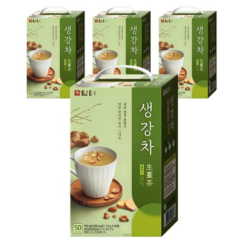 담터 생강차 플러스, 15g, 50개입, 4박스