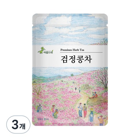 아름드레 검정콩차, 2.5g, 25개입, 3개