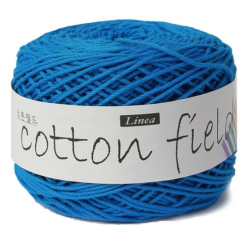 니뜨 코튼 필드 뜨개실 80g, 329 블루, 1개