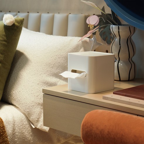 당신의 공간에 품격을 더하는 코멧 정사각 휴지 케이스