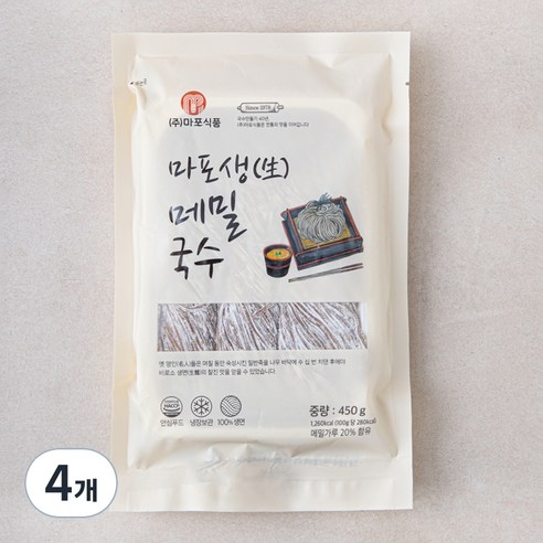 마포식품 마포 생 메밀국수, 450g, 4개