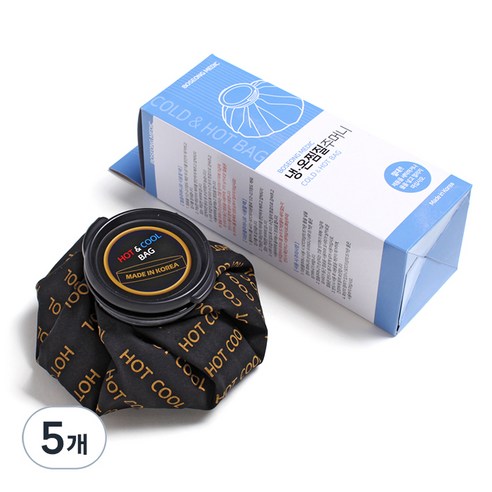 냉온 찜질주머니 블랙 소, 5개
