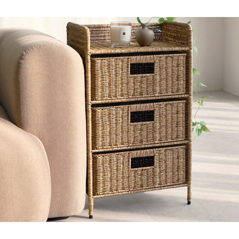 당신의 공간에 불어넣는 보헤미안 감성, VER.2 데이지가든 라탄 수납장